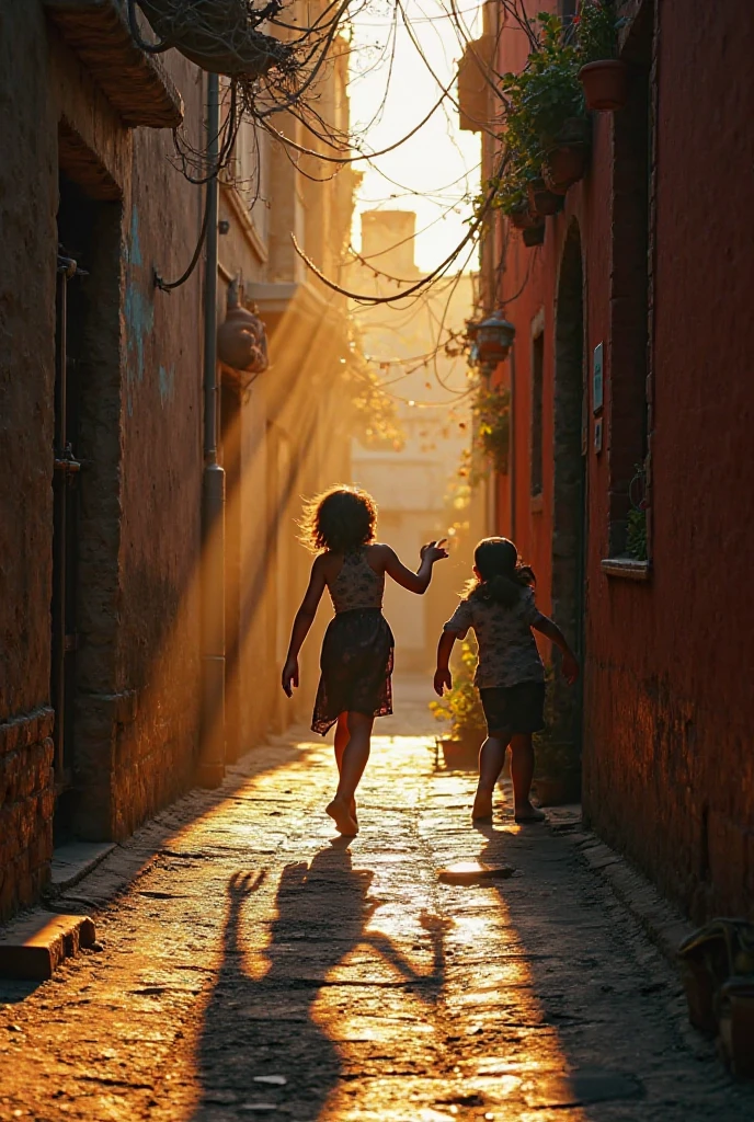 children played in street instead of garden