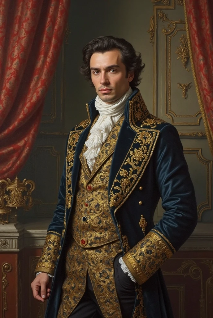 Philip Kirkorov in the style of the 18th century
