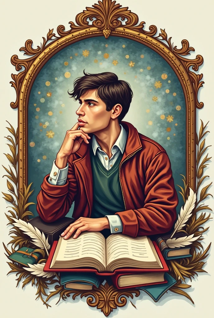 Create a logo related to a school reinforcement called learning more in Portuguese sayings