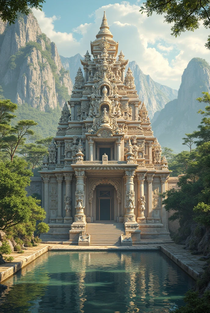 draw the same as this look on a temple