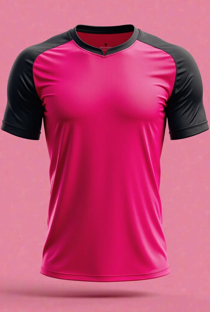 Long-sleeved uniform design, part of the futsal goalkeeper shirt, black with fuchsia gradient with detail like tips