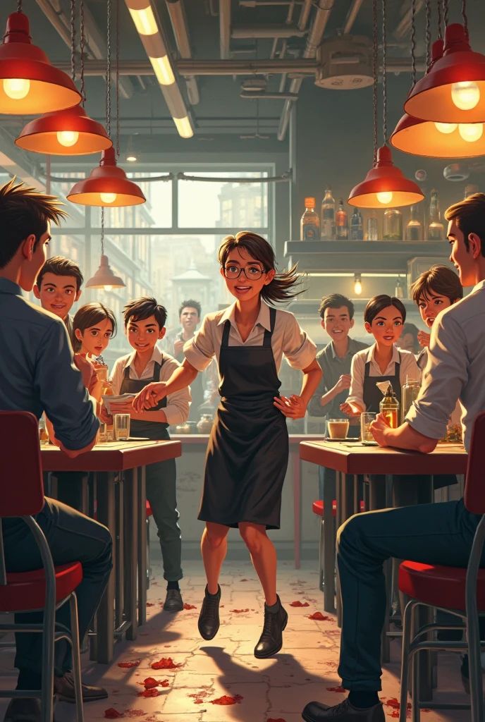 générer un photo de le problème de commandation dans les restaurants en dessin