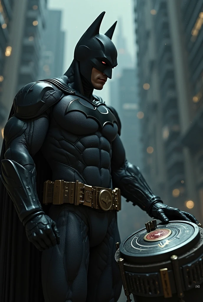 3d Batman action figure animation playing football