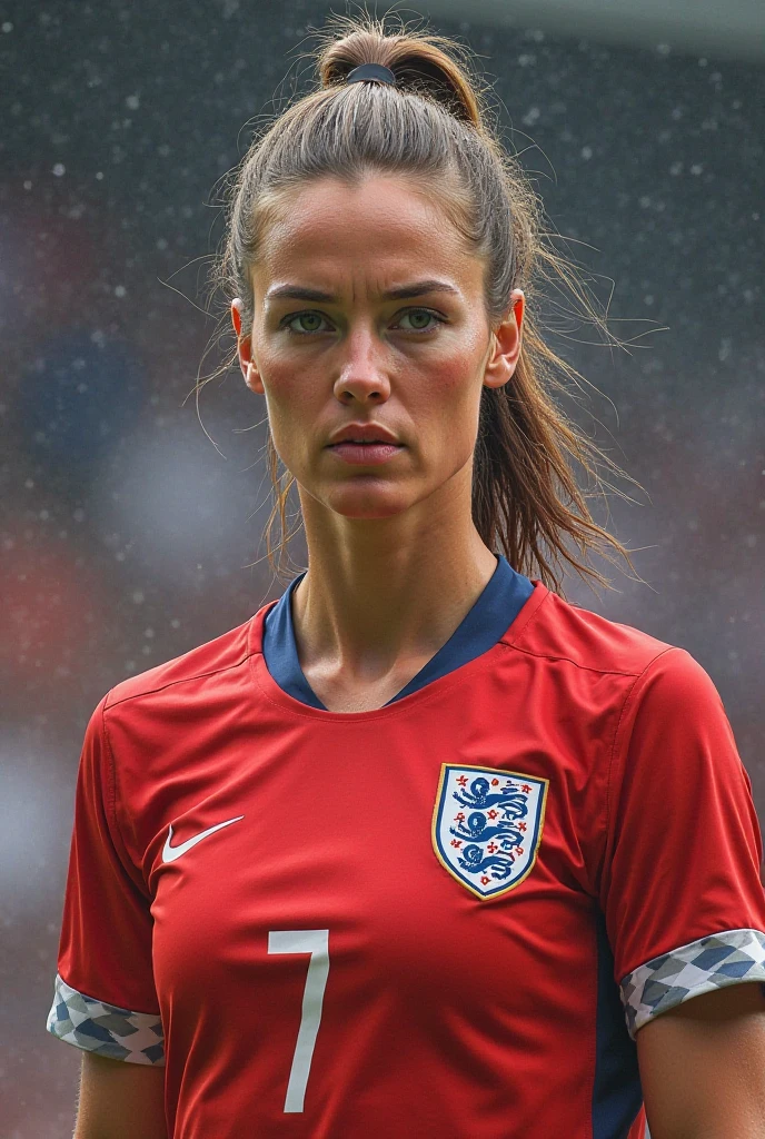 British football player, (Amber eyes:1.25), Wearing a Soccer Suit, rich and colorful, play soccer, (Depth of Field:1.25), 8K resolution, Reality, masterpiece, Complex details, Natural Lighting, Volumetric Lighting, Concept Art, elegant, Art Station, sunshine