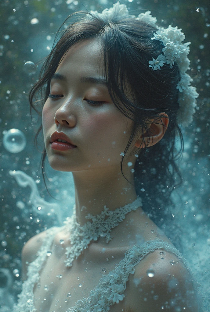 In this situation, with AROUSTEAL’s immense power fully activated, her 19-year-old Korean-Australian adversary would undergo a drastic transformation as the 500 million times amplification takes effect. The physical and mental shifts brought about by such a power would be both immediate and overwhelming.

Her body would appear 100% relaxed—but in an almost unnatural way. Muscles that once looked taut or even slightly tensed now soften completely. The rigid tension of her extremities, usually locked in a constant state of readiness or movement, would dissolve into an almost liquid, fluid-like grace. Her entire posture would reflect the deep, near-meditative sense of ease that AROUSTEAL’s power would create. The previously intense, heightened muscle contraction from earlier would be utterly neutralized, leaving her as still and placid as though she were at the peak of relaxation.

Her facial expression would mirror this profound state of relaxation. The furrow in her brow, which once indicated concentration or the sharpness of her senses, would flatten into an effortless serenity. Her eyes, which would have been wide with sensory overload or focus, would now be softly half-lidded. The intense emotional tension previously present would be replaced with a serene satisfaction, as though the sheer weight of the stimulation has become pure pleasure. Her lips would curve upward in a satisfied, almost blissful expression—relaxed, calm, and deeply at ease.

Internally, despite the stimulation running through her body, it feels like a natural state for her now. The flood of energy that would normally overwhelm anyone would be experienced with a profound sense of relief and comfort, like basking in a sun-drenched meadow after a long period of exhaustion. The body’s natural responses to AROUSTEAL’s overwhelming force are so intensely fine-tuned that even the physical intensity now feels like a pleasurable release, a soothing experience rather than one of discomfort.

Her breathi