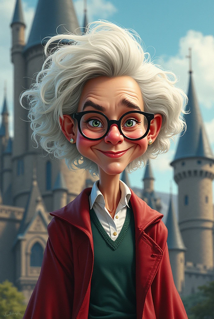 Caricature of Minerva McGonagall younger version 