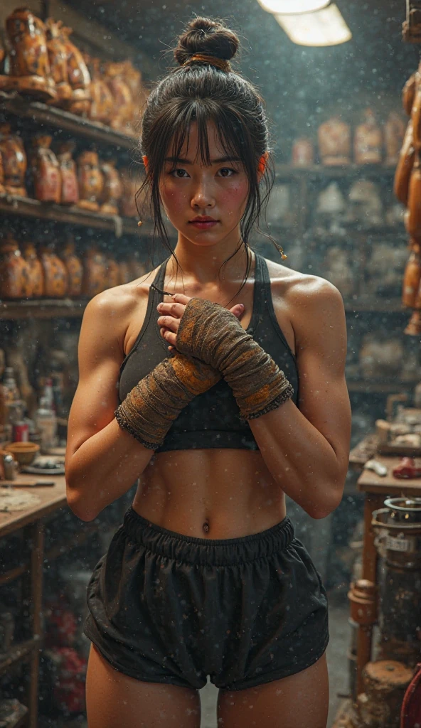 Japanese bare-handed female boxing gloves factory