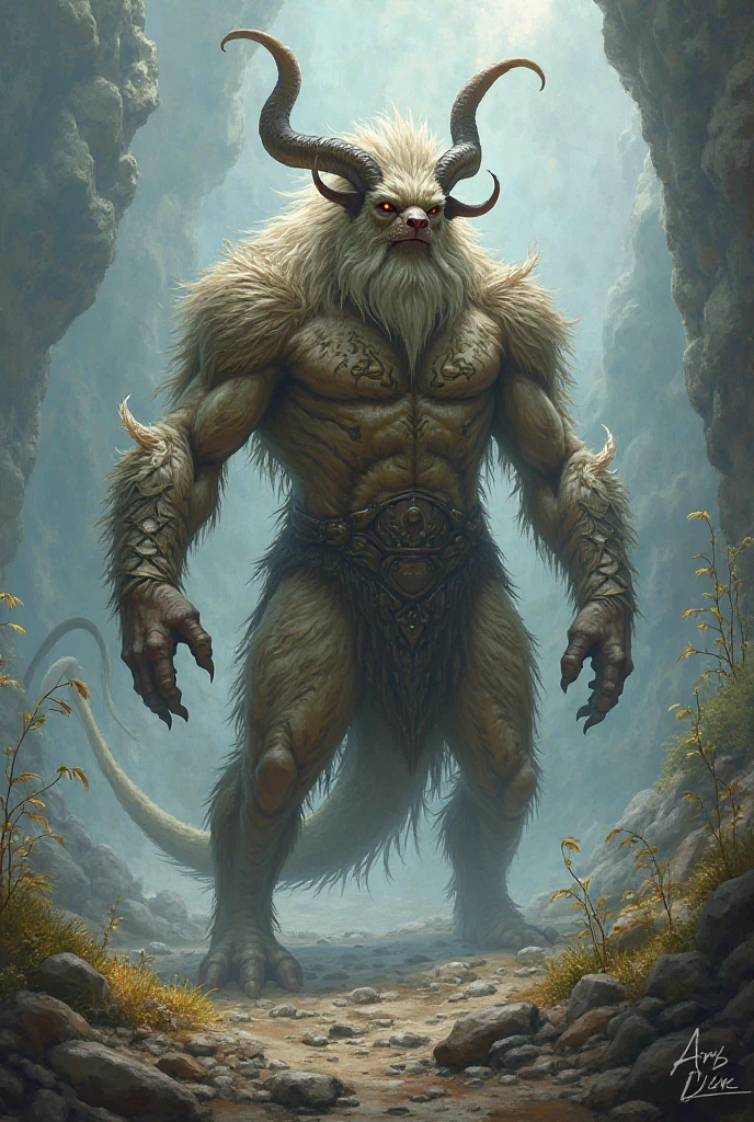 ultra-detailed, masterpiece, masterwork, high quality, best quality, hdr, nature, forest, waterfall,nsfw, (solo), male, dragon, chibi, (white little body minotaur), (torn loincloth, undressing), (chubby white body), (long golden hair), (yellow eyes), action pose, dynamic angle, (foreskin, big penis, detailed penis perfect balls), cross your arms, wet body