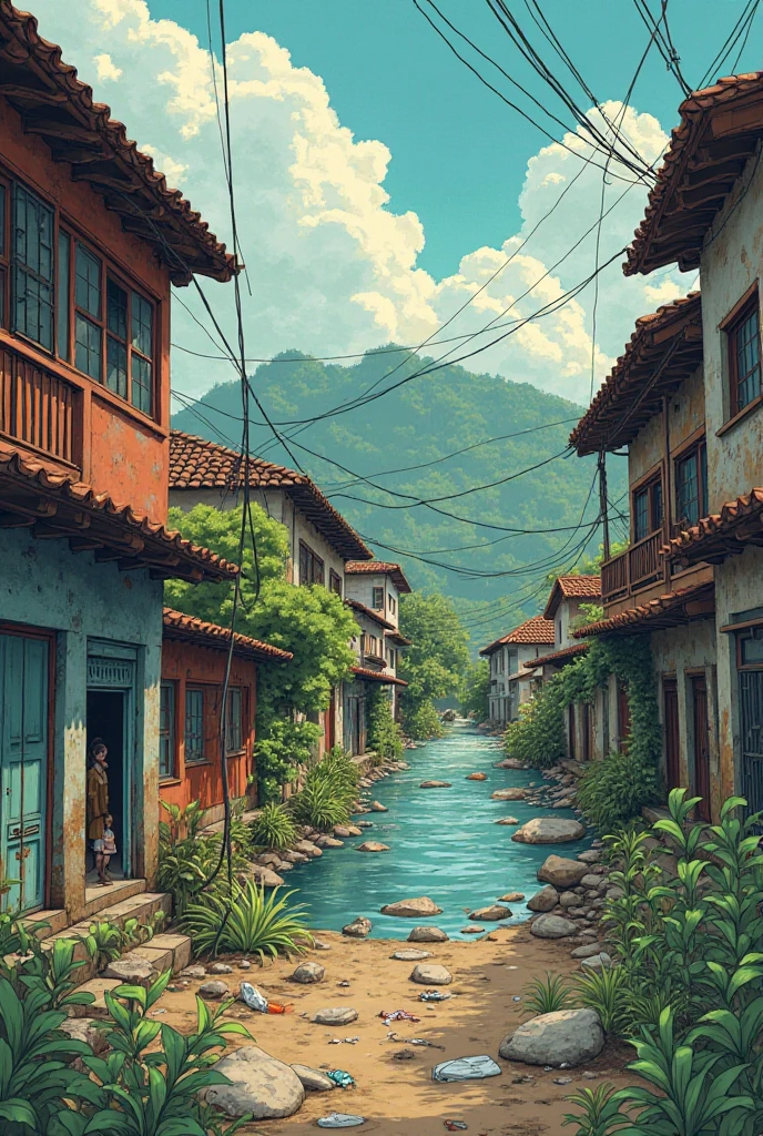 A comic about an environmental problem in Chicoloapan 