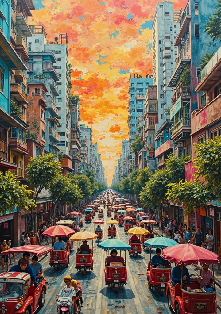 Saigon collage art