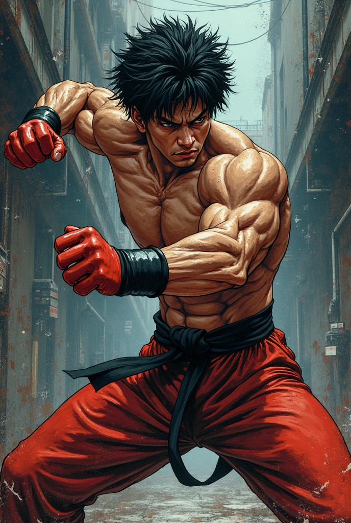 turn into baki style