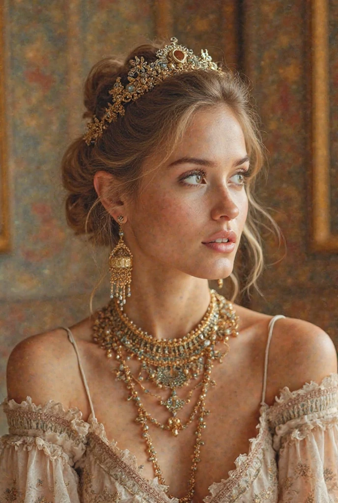 <lora:Julia_Mikhalkova:0.75> Tim Walker style award winning intrinsic detail dreamscape photo-art high fashion portrait style of a female supermodel with stylized modern hair in John Galliano fashion design in a high fashion studio, hd, 8k, (intricate details, hyperdetailed:1.15) (skin texture:1.2)
