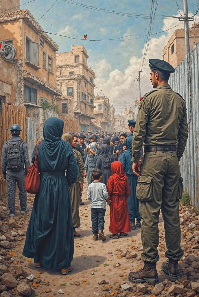 Create an image of wall painting on Israeli genocide to Palestine
