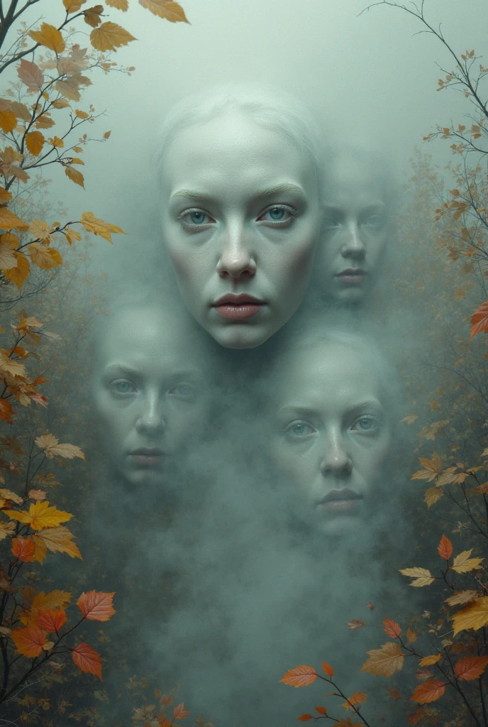 Foggy faces and yellow leaves