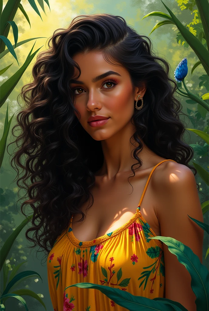 Make a typical Brazilian woman 