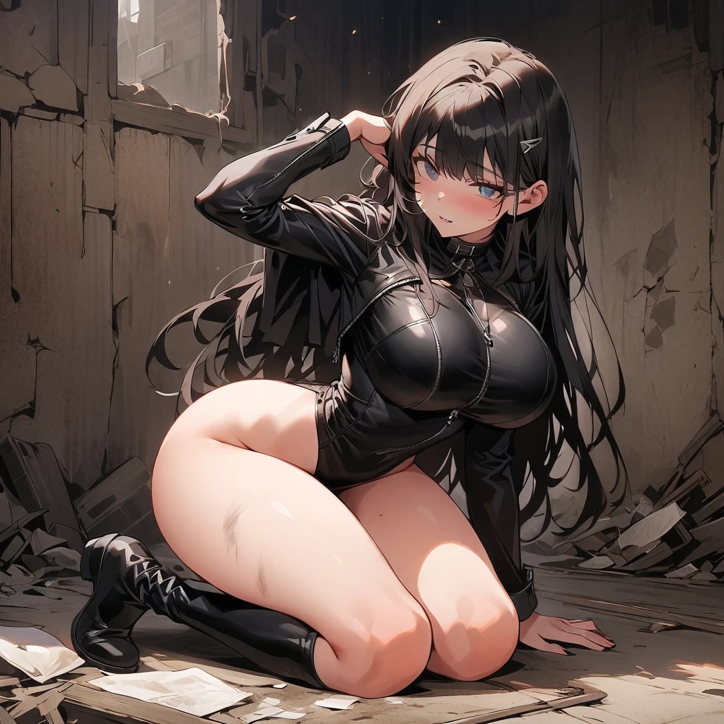 Mouth opening。zunge raus, Overweight, halsband, ketten am boden, hochschauend. Kniende Haltung。Sklavinnen。riesige Titte。Speichel。Regen。Insert chains。Insert chains。slave, dunkles haar, bettelnder ausdruck, nach oben schauend, blut, festgekettet, gefesselt, bandage, gag, , schwarze lange haare, ntsw, generous, curvy, Overweight, sklavenlkleidung, Eingeschnürrte top,
