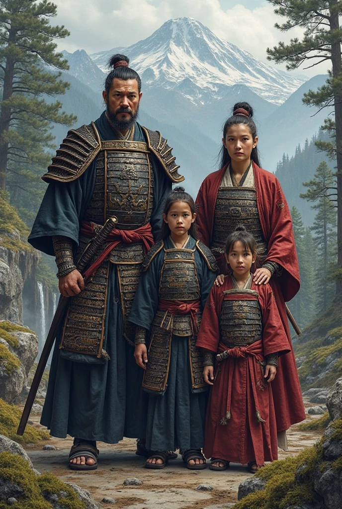 A family of samurais 