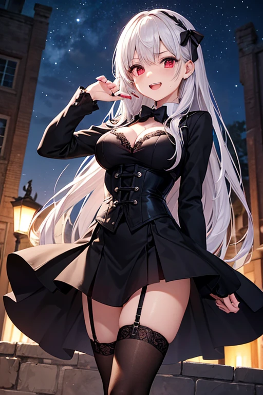 1girl in、A smile、A delightful! Vampires、Dracula、(small tits)