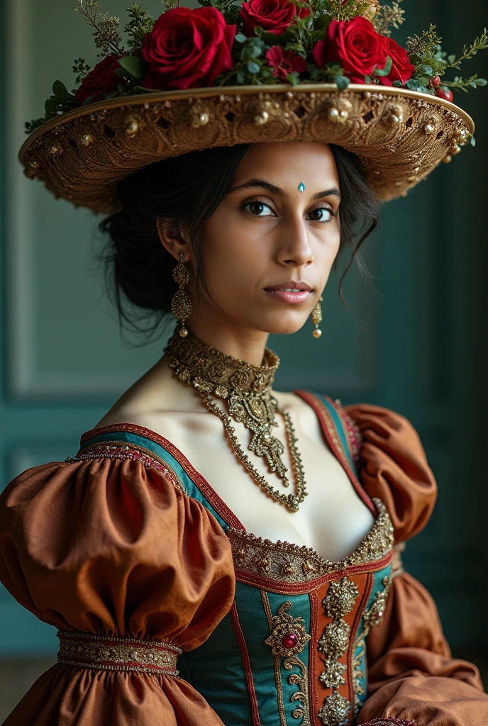 Photograph in a woman's costume with my face