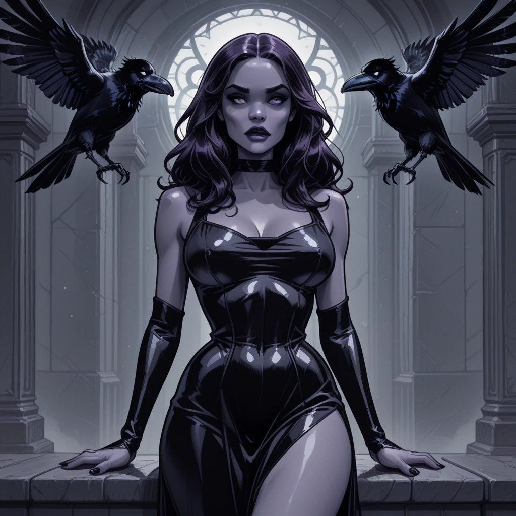 some sexy, dark, queen of hell, loneliness, magic,castle, tmari, sketch, traditional media, pen drawing, white background (art inspired by Bill Sienkiewicz). oil painting) 
