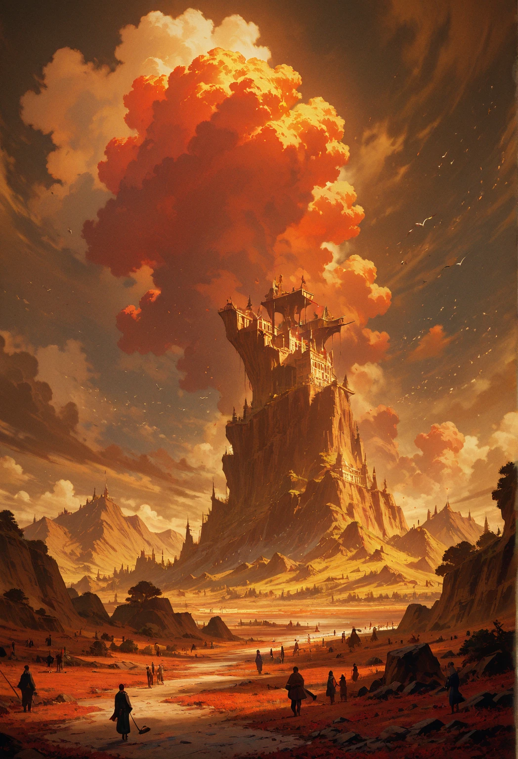 A collage masterpiece celebrating the second anniversary of "seaart", an epoch-making piece with art collections, people, animals, still lifes, landscapes, past, present and future scattered throughout.