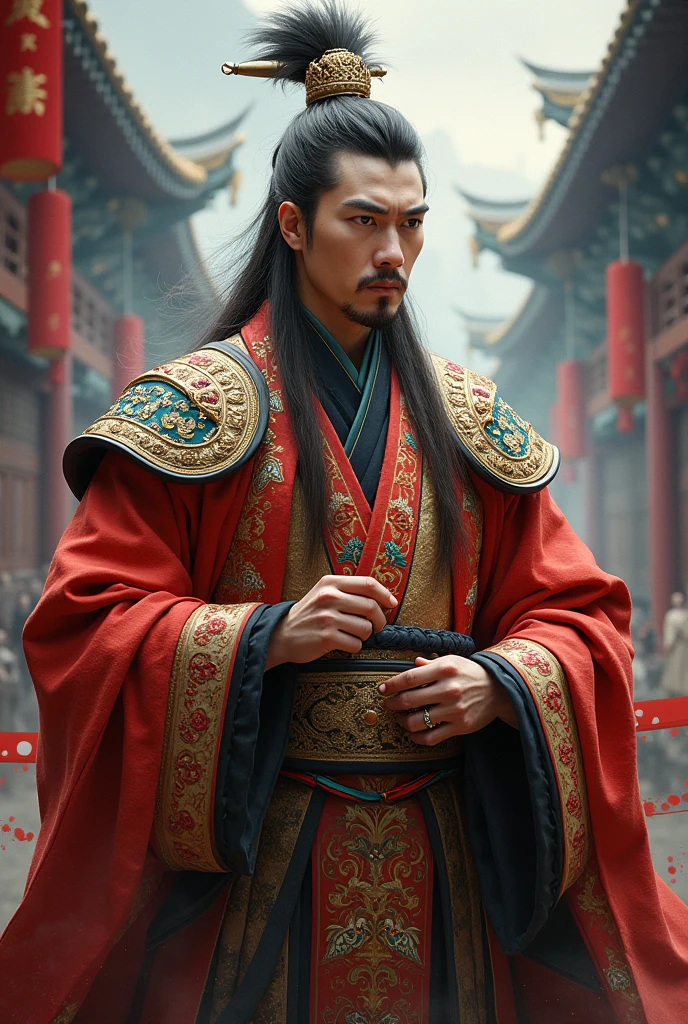 Create an image of Wu Sheng from the Chinese Opera Maculina