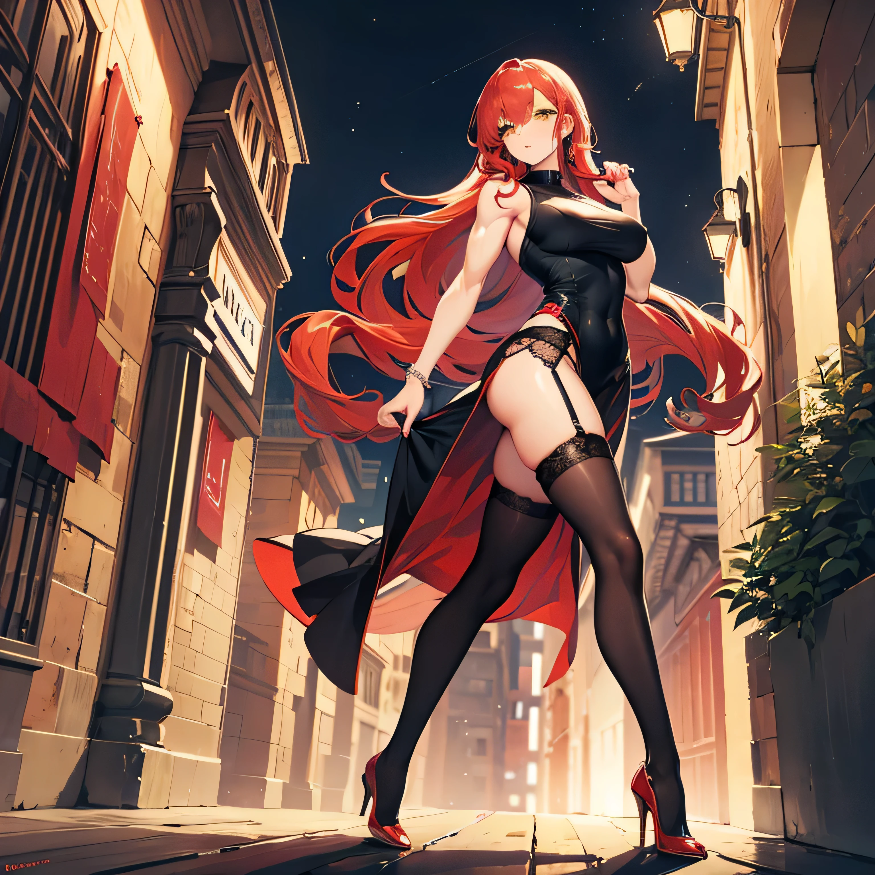 Rias Gremory de anime High School DxD pelada