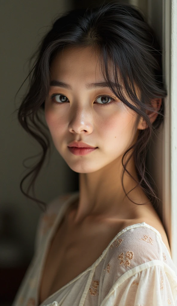 picture of a 25-year-old Vietnamese woman showing her beauty, strong, Independiente. 