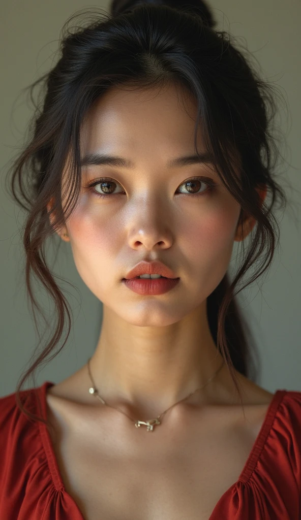 picture of a 25-year-old Vietnamese woman showing her beauty, strong, Independiente. 