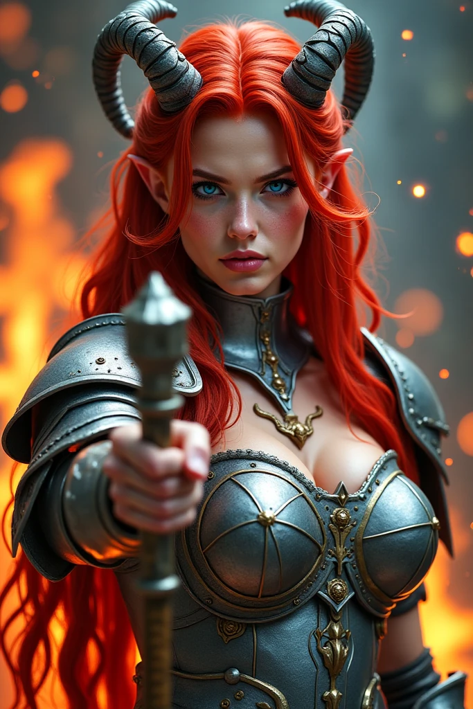 Masterpiece, absurdres,award winning photo, extremely detailed, amazing, fine detail, extremely detailed eyes and face, by lee jeffries nikon d850 film stock photograph 4 kodak portra 400 camera f1.6 lens rich colors hyper realistic lifelike texture dramatic lighting unrealengine trending on artstation cinestill 800 tungsten, beautiful blonde woman , slim, tiny waist, smiling, excited

barbarian_woman, a woman holding a large axe, skulls next to her waist, leather armor, shoulder pad armor, ponytail, red hair, <lora:Barbarian_woman:0.8>