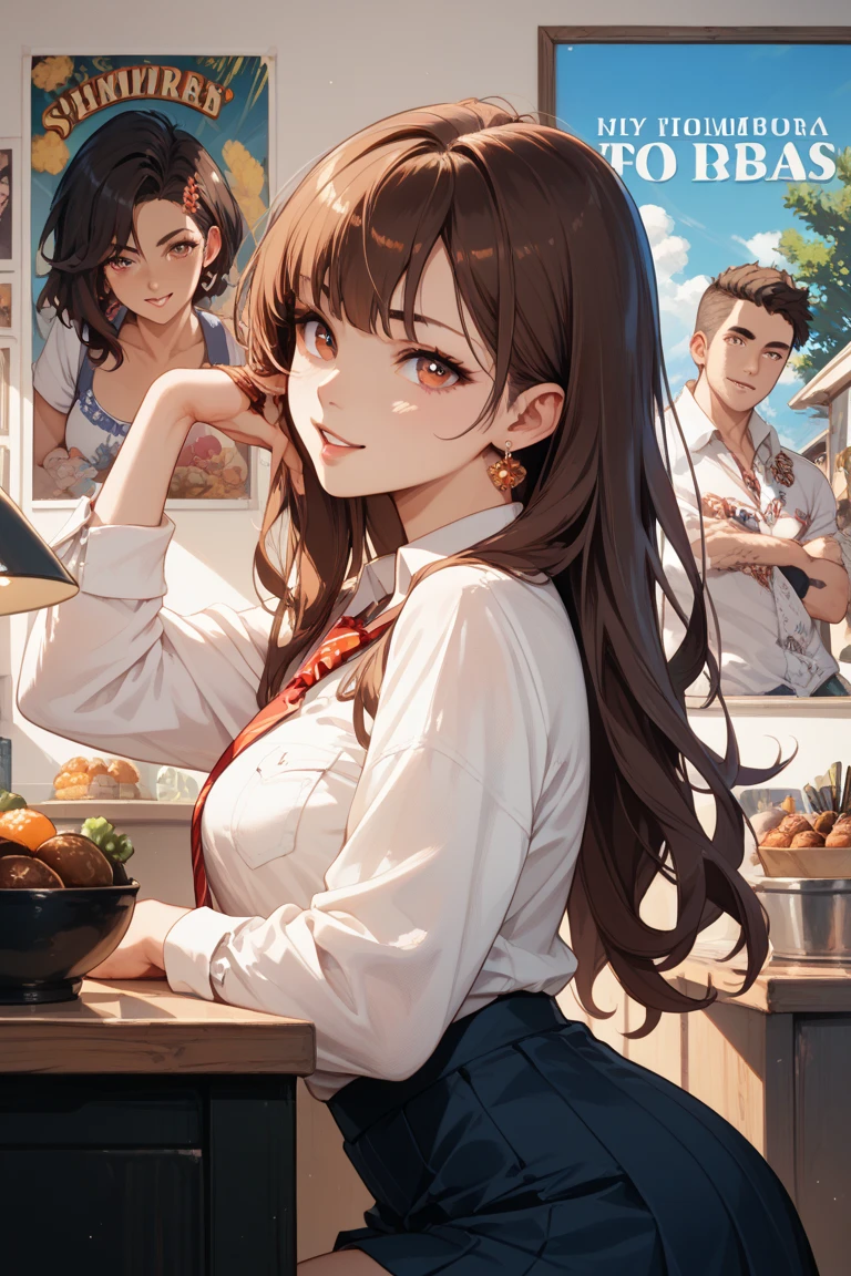  Hamburg Steak　looks delicious　Target high school students　posters