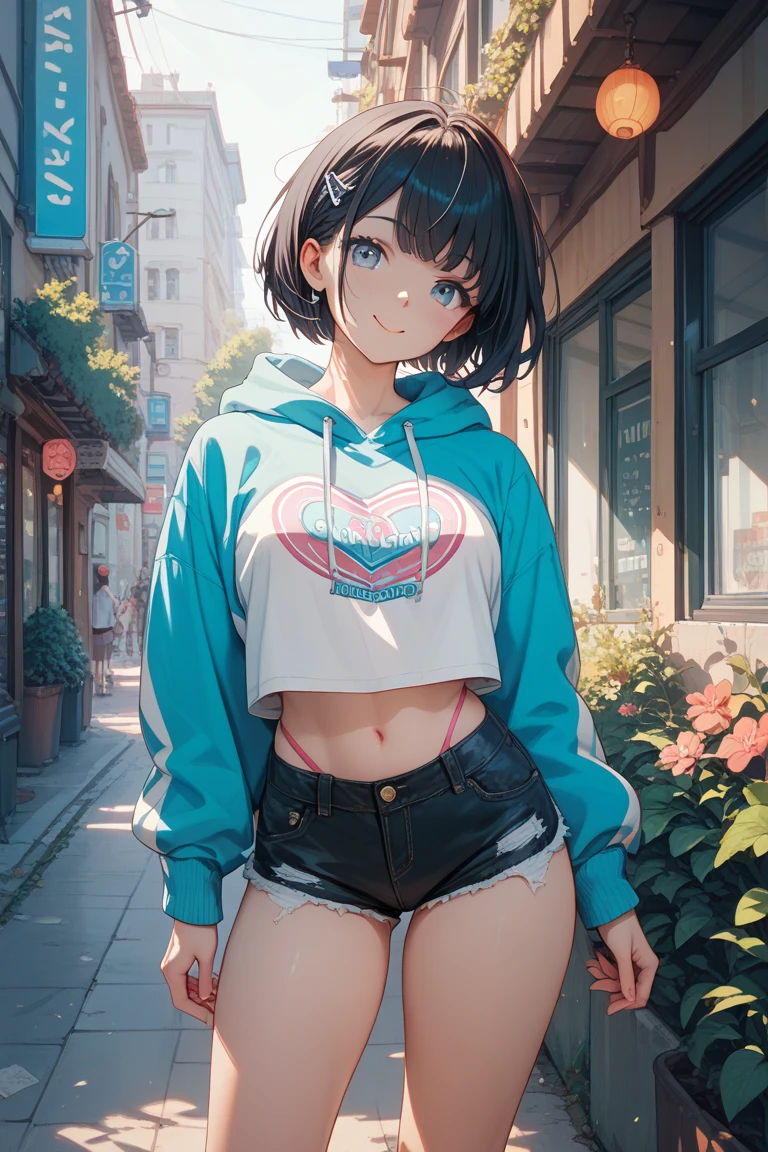 Realism: 0.8), 6+ girls, (12 year old girls: 1.4), neat and clean gals, (flat breasts: 1.4), (cheeky smiles: 1.1), (swag: 1.1), camisole, mesh (tank top: 0.9), (tube top: 1.1), T-shirt, off-shoulder crop top, mini skirt, sneakers, sandals, (denim: 0.9), (shorts: 0.9), Compression Shorts, (Parker: 1.1), (Track Jacket: 1.1), (Windbreaker: 1.1), (Jeans Jacket: 1.1), (Unzip: 1.2), Open Front, Aeon Shopping, (((realistic photography))), portrait, (smiling face:1.3), (environment details:1.3), (RAW Photo, cg unity, photography, ultra realistic details, sharp focus, detailed skin,4k, high-res, masterpiece, best quality, realistic, vibrant:1.2),, (8k,4k, UHD, high resolution, professional), detailed background, Instagram influencer fashion model, 4k ultra realistic, victorias secret model, double eyelids, beautiful eyes, beautiful face, playful actions, carefree, smile, energetic, adorable, good hands, better hands, sexy oversized shirt