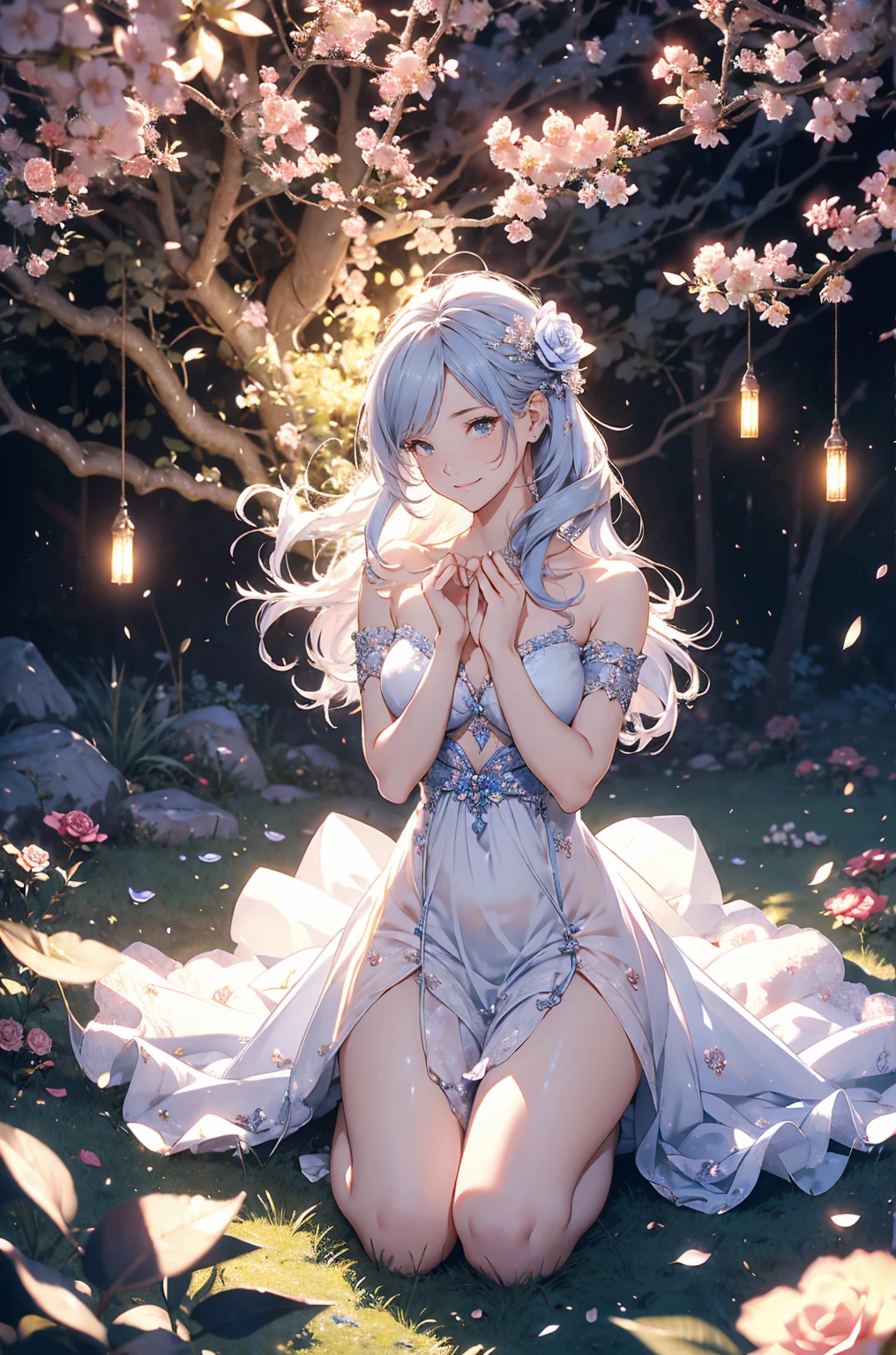 (ass from behind photo:1.1,doggy style, in blue marine:1.5), Masterpiece, best quality, (very detailed CG unity 8k wallpaper), (best quality), High definition RAW color art, Animation,sculptures, (pink Marble Skin), (((Ultra detailed elegant))), Magical atmosphere, Detailed skin, Texture,(Intricately detailed, Fine detail, ultra-detail art), depth of fields, bokeh, Silky Touch, Hyper Detail, beautiful eyes, Elegant Face, (lying face down), sparkle background, (silver hair), pastel purple, fat, embarrassing red face, shorthair, dress, フリル