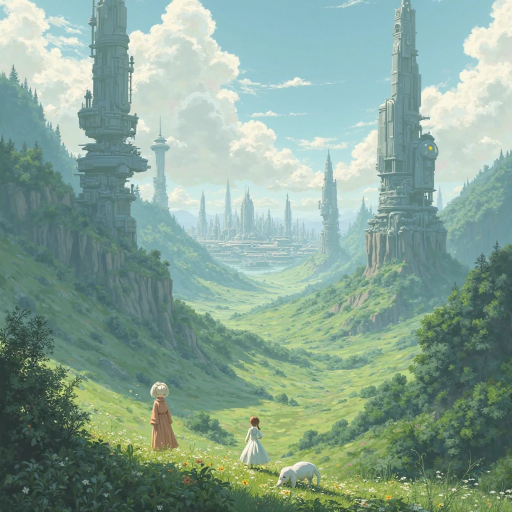 In the Nausicaä style of the Valley of the Wind