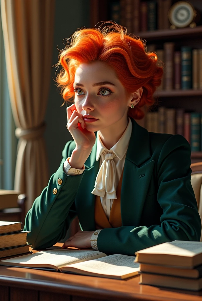 Creating a famous historian who lives with personal trauma, Disciple and nerd and your hair is your vanity 