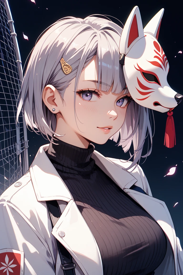 (hyperrealistic), (illustration), (high resolution), (8K), (extremely detailed), (best illustration), (beautiful detailed eyes), (best quality), (super detailed), (masterpiece), (wallpaper), (detailed face), solo, 1 girl, looking at the audience, detail, detailed face, in the dark, dark shadow, understated, pureerosfaceace_v1, smile, half-body, sheer lingerie, long legs, thin waist, hips, super fine makeup, Ultra-fine lining, legs apart