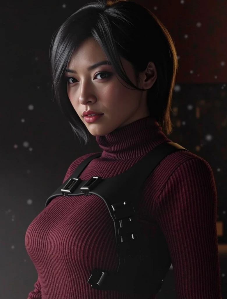 (Highest quality:1.3), cinematic shot, masterpiece, (sharp focus:1.5), (photorealistic:1.3), Ada Wong is a prominent character in the Resident Evil video game series. She is known for her mysterious and enigmatic persona. With her striking appearance, Ada often wears a red qipao dress, which is a traditional Chinese outfit. Her dark hair, intense eyes, and a penchant for high heels contribute to her alluring and iconic look.
Ada is characterized by her intelligence, resourcefulness, and combat skills. She's skilled in using firearms, melee weapons, and gadgets, making her a versatile fighter. Throughout the series, she's often seen as an independent and secretive individual, driven by her own motives. Her interactions with other characters are usually marked by a sense of ambiguity and hidden agendas.
Ada's involvement in the series typically revolves around espionage, uncovering conspiracies, and dealing with biohazard outbreaks. Her complex relationships with other characters, such as Leon S. Kennedy, contribute to the intrigue and drama within the game's narrative. Overall, Ada Wong's multifaceted personality, captivating appearance, and central role in the Resident Evil series make her a memorable and iconic game character, (highly detailed skin), (detailed face), detailed background, cinematic lighting, dramatic lighting, volumetric lighting, intricate details, UHD,