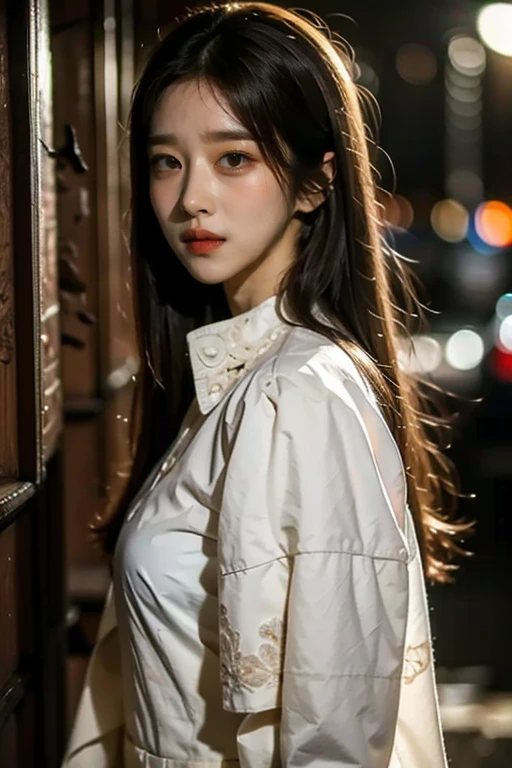 (RAW photos,best qualtiy),(Realiy,photographrealistic:1.3),best qualtiy,highly detailed,tmasterpiece,ultra - detailed,illustratio,1girl,The upper part of the body,dynamic angle,World Mastery Theatre,Long messy hair,best qualtiy,Very detailed CG Unity 8k wallpaper,ink,astounding,Silk nightdress,电影灯光,lens
Mission completed 93%