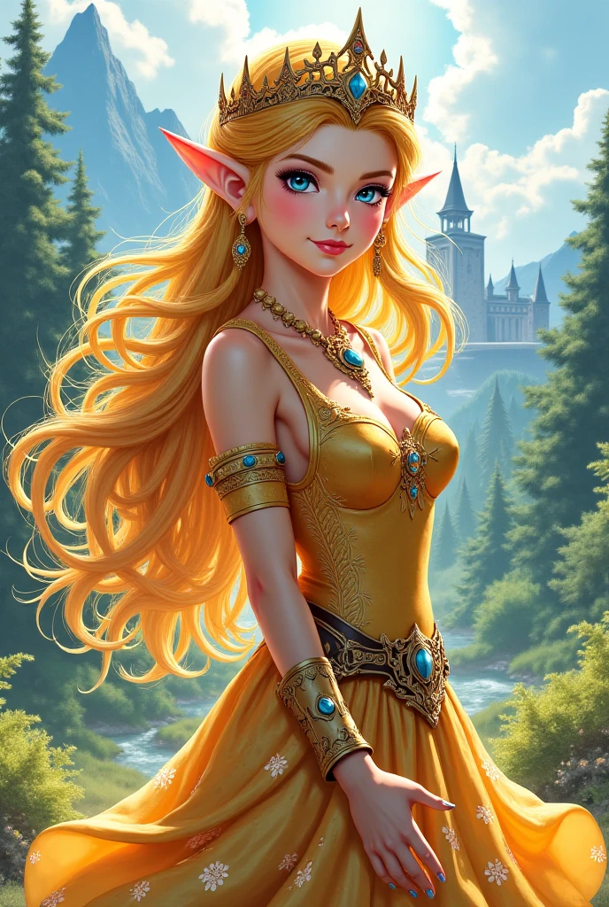 Sun Elf peasant woman