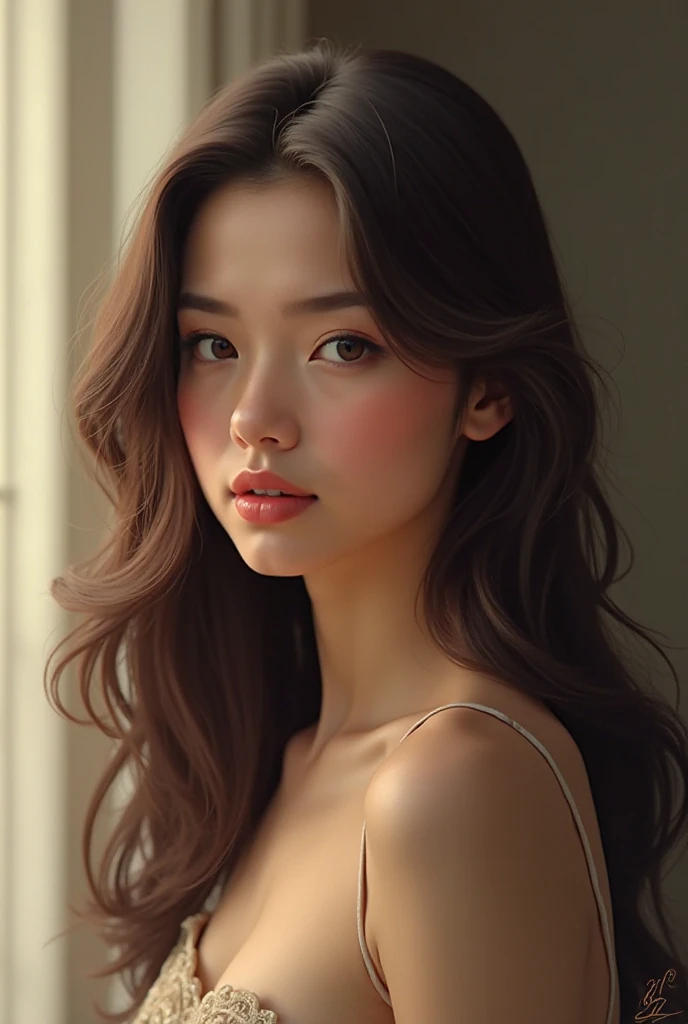 a hot girl with black hairs 20years age for youtube vedios hyper realistic