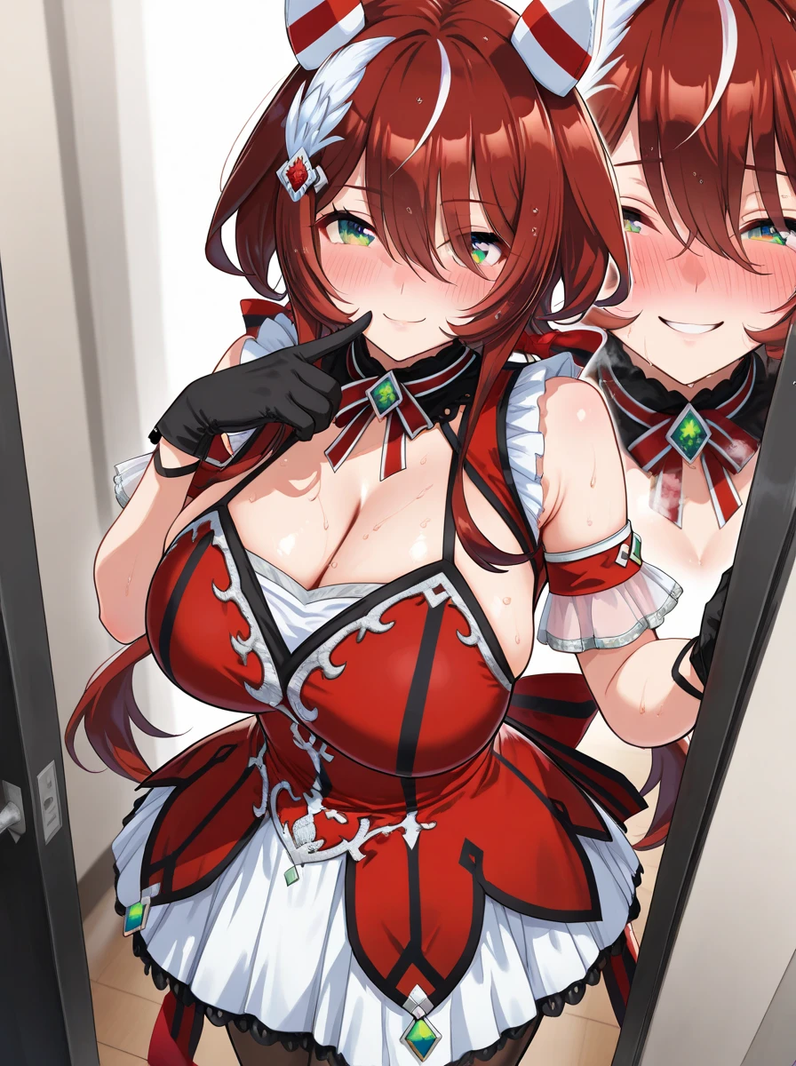 nsfw, 3boys, multiple boys, 1girl, rape, gangbang, on bed, pussy cum, cum, facial, 
masterpiece, best quality, 
best quality, masterpiece, extremely detailed CG, official art , professional lighting, detailed background, 
sakimiyairuka, red hair, green eyes,(one side up), medium hair, side ponytail, green scrunchie, hair ornament, gleaming skin, big breasts, 