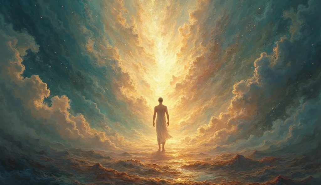 God is in abstract space but light still leads the way.