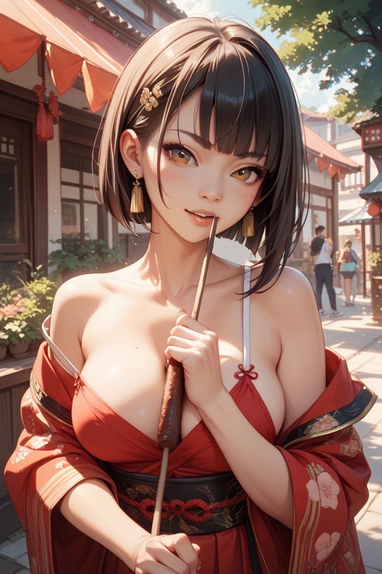 nsfw, 1girl, nude, (masterpiece: 1.4), (8K, realistic, raw photo, best quality: 1.4), skirtlift, strip naked, ninja uniform, nipple areola shape clear, beautiful breasts, Japanese girl, beautiful cute face, (real face: 1.4), perfect pussy, beautiful hairstyle, realistic blue eyes, beautiful detail eyes, (real skin: 1.3), beautiful skin, attractive, ultra high resolution, ultra realistic, cinematic lighting, black colored hair, short hair, ancient Japan, japanese shrine