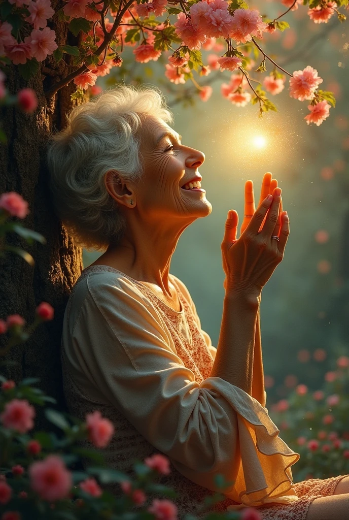 “Echoes of Grandmother”

Time stole our happiness, 
leaving a void that nothing fills, 
and the echo of your voice, that, 
loses its memory in reality. 

Under the cloak of time that does not forget,
their voices weave dreams on my forehead, 
are laughs that last in the fountain 
From yesterday, where the soul finds its life. 

His love, that you don't go out, You never forget, 
and although the hidden time your flash, 
Lasts in every corner of our wound. 

 In its absence , your light continues to be seen, 
like a star that never loses its shine, 
and still resonates in our being, your soul is blossoming.