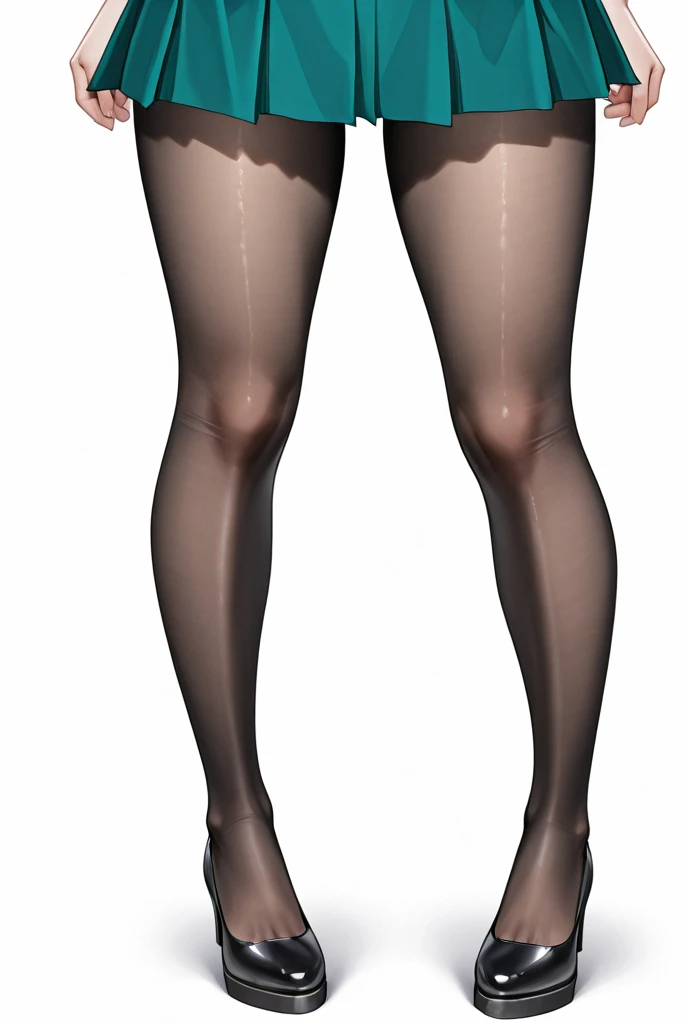 ((masterpiece, best quality)), Caucasian woman in black band shirt, ((white high cut cotton panties)), purple and black socks, in a parking lot, photo realistic, intricate details