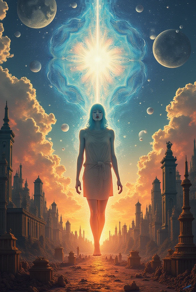 Digital art showing the timeline of art history 