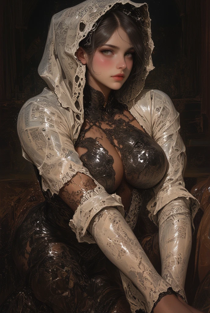 NSFW,
(Inner thighs by cowboy shot:1.6,From above),
(After :1.6),
,,,
(An old hag,75 years old,Straight middle hair:1.6,7:3 divisions:1.6,amount:1.6),
(huge saggy brea,swollen nipples:1.8in:1.8,Pregnant:1.2),
(queen dress,robe,good,panties,pantyhose:,,
(Faceace recumbent intercourse),
(spread your legd the inner thighs:1.6,look away:1.6),
(open good:1.6, Show breasts and nipples:1.6),
(Semen overflowthe pussy:1.
(((masterpiece((highest quality))),(((8(((Very detailed CG))),(((High resolution, very unpleasant))),
(((intricate details))),((((Super fine photorealistic)))),
(perfect anatomy,correct anatomy,perfect proportions),
(perfect face,perfect hands,perfect legs,perfect fingers,perfect hands),
(Beautiful mechanics, Elaborately designed clothing, highly detailed background),
(beautiful eyes, fine eyes, pretty eyes, natural eyebrows),
(beautiful face, perfect face, highly detailed beautiful face and eyes, attractive face),
(detailed face, delicate features, very pale skin, highly detailed skin, shiny skin),
,,,