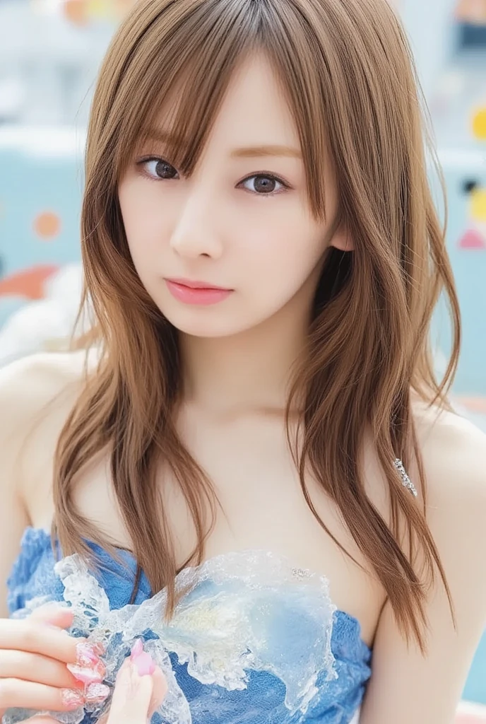 (MASTERPIECE:1.2),(CGI ART:1.3),(REALISTIC:1.5),(POST PROCESSING:1.3),(SHARP FOCUS:1.3),8K,1 girl in bedroom, ((UPPER BODY)), ((white dress)), (((shiny skin))), (wide shot:1.4), window, (((Pastel balloons MESS IN BACKGROUND))), (high shadows detail) , (ILLUSTRATION:1.2), (ulzzang-6500:1.0), ((HDR)),