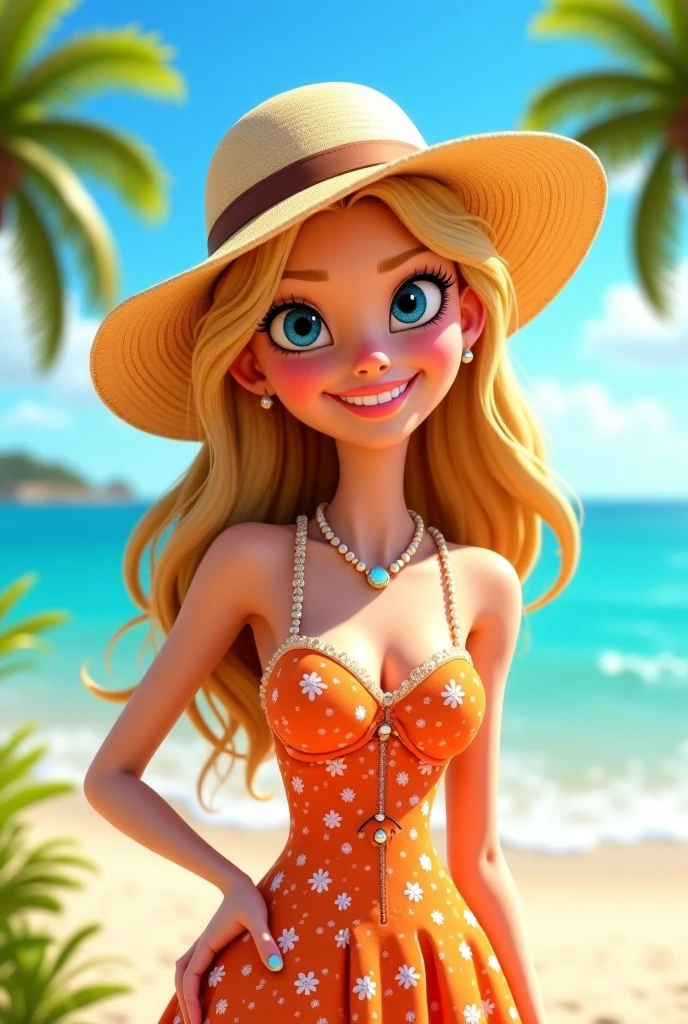 Create a poster for a beach party flash, create a party atmosphere, a beach party on a lake in the woods, in psychedelic colors,