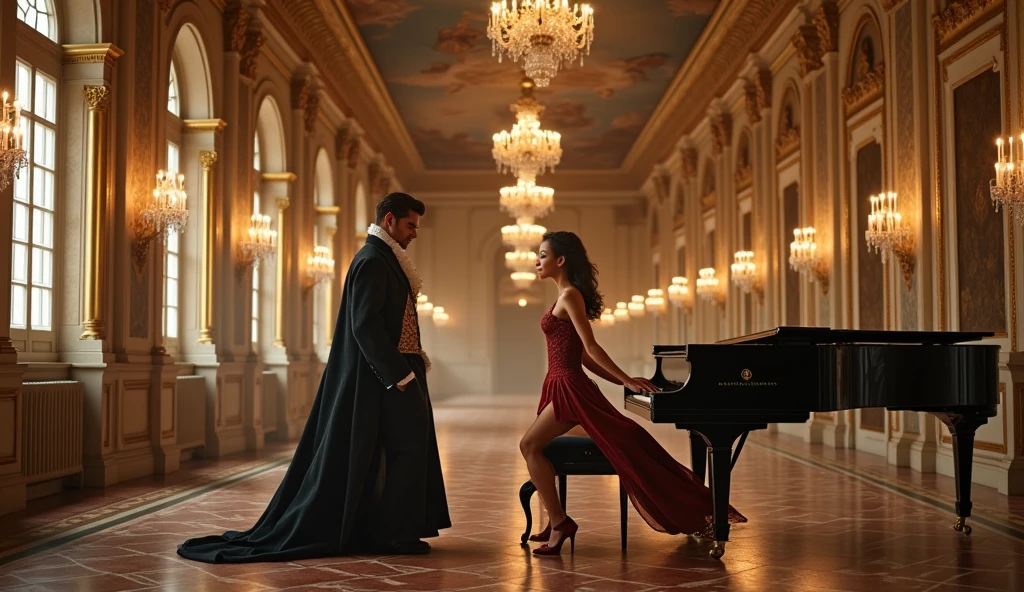 "In the opulent corridors of a Vienna palace, a reserved aristocrat encounters a fiery young pianist whose bold presence begins to melt his frozen world."